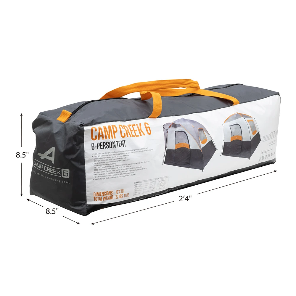 Alps Mountaineering Camp Creek 6-Person Apricot/Charcoal 9 Alps Mountaineering Camp Creek 6-Person Apricot/Charcoal - Image 7