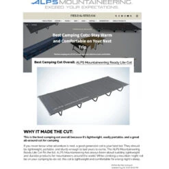 Alps Mountaineering Ready Lite Cot 12 Alps Mountaineering Ready Lite Cot -Alps ready lite cot field and stream