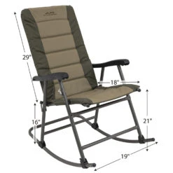 Alps Mountaineering Rocking Chair -Alps rocking chair brown 2021 dimensions